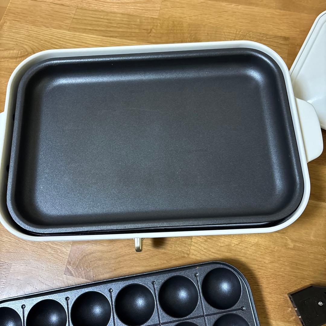 【美品】BRUNO コンパクトホットプレート ホワイト