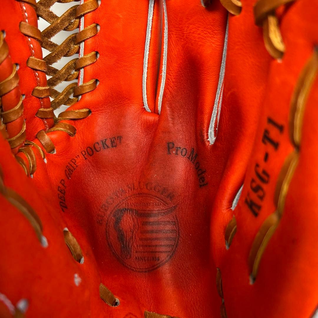 久保田スラッガー 硬式グローブ 内野手 KSG-T1 Fオレンジ鳥谷選手モデル