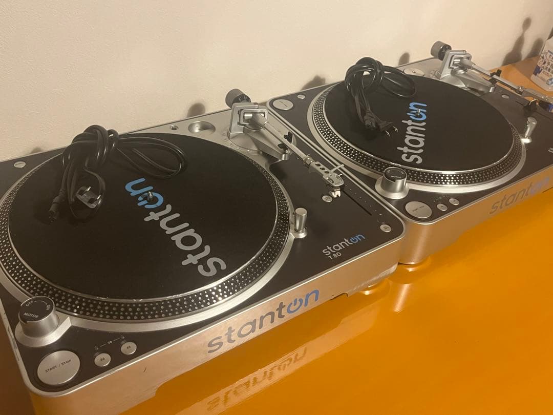 【てっぺ】Stanton T.80 DJターンテーブル 2台セット　針付き