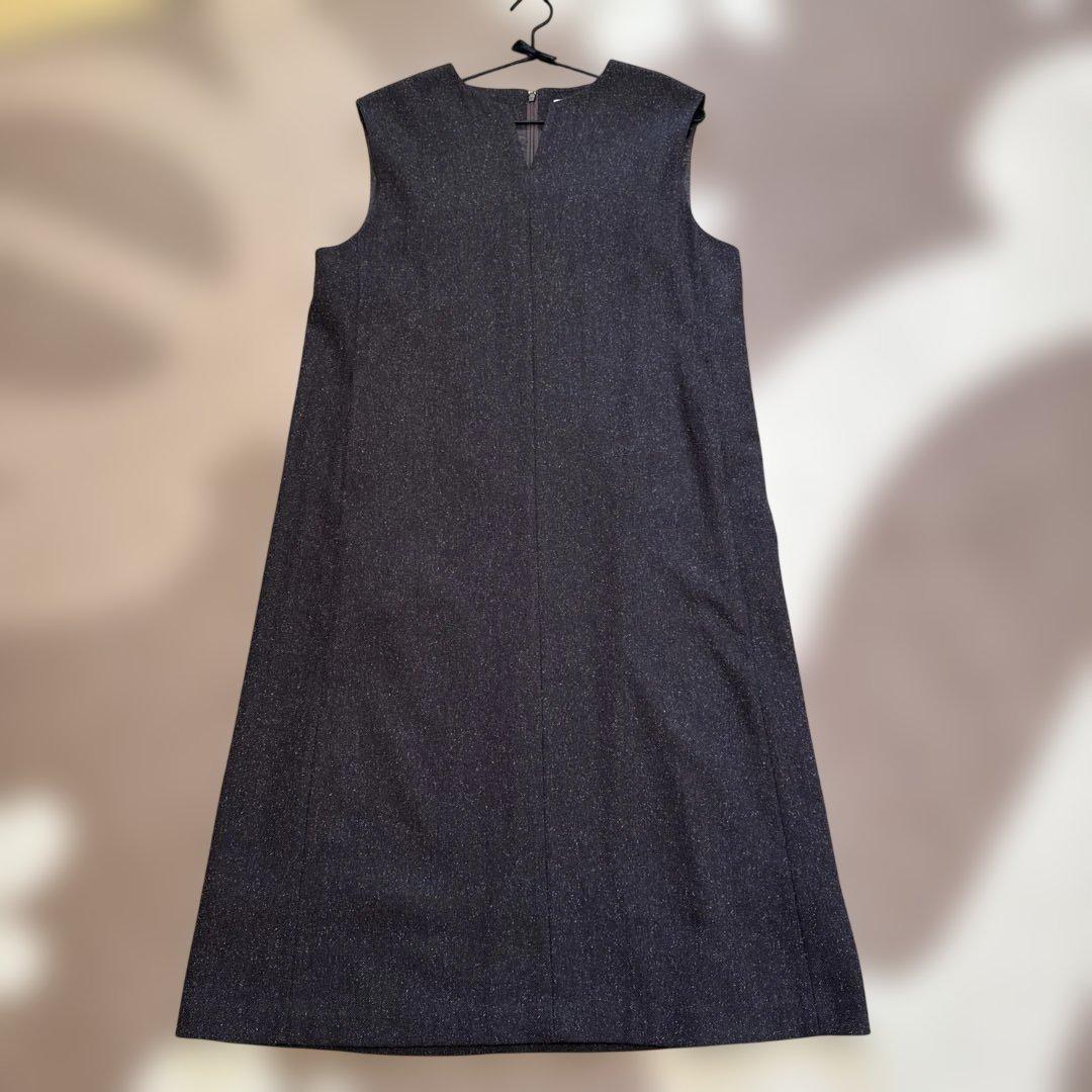 マッキントッシュ ダークブラウンワンピース 34 美品