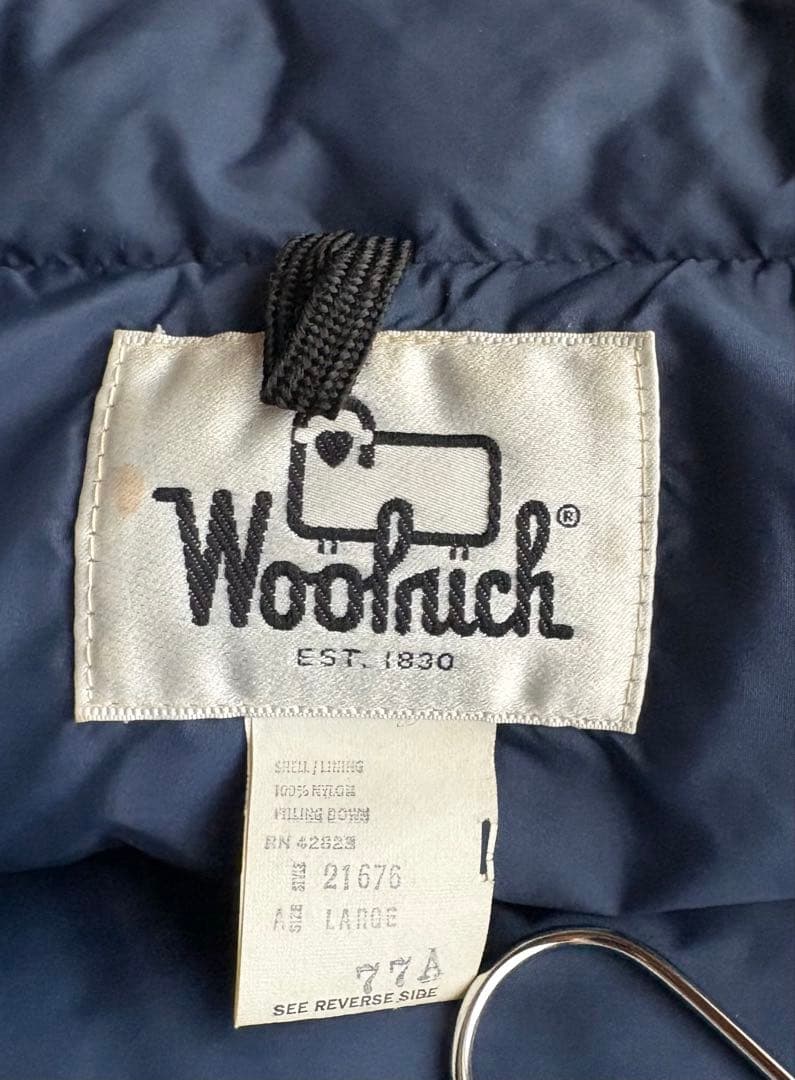 【美品】【70s】Woolrich ウーリッチ　ダウンベスト