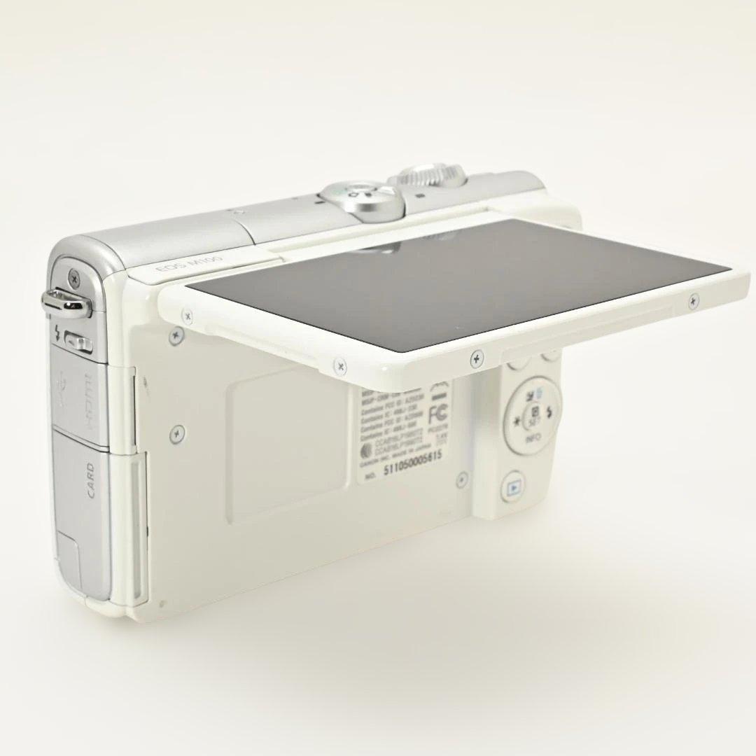 【美品】 Canon EOS M100 WH ボディ ホワイト