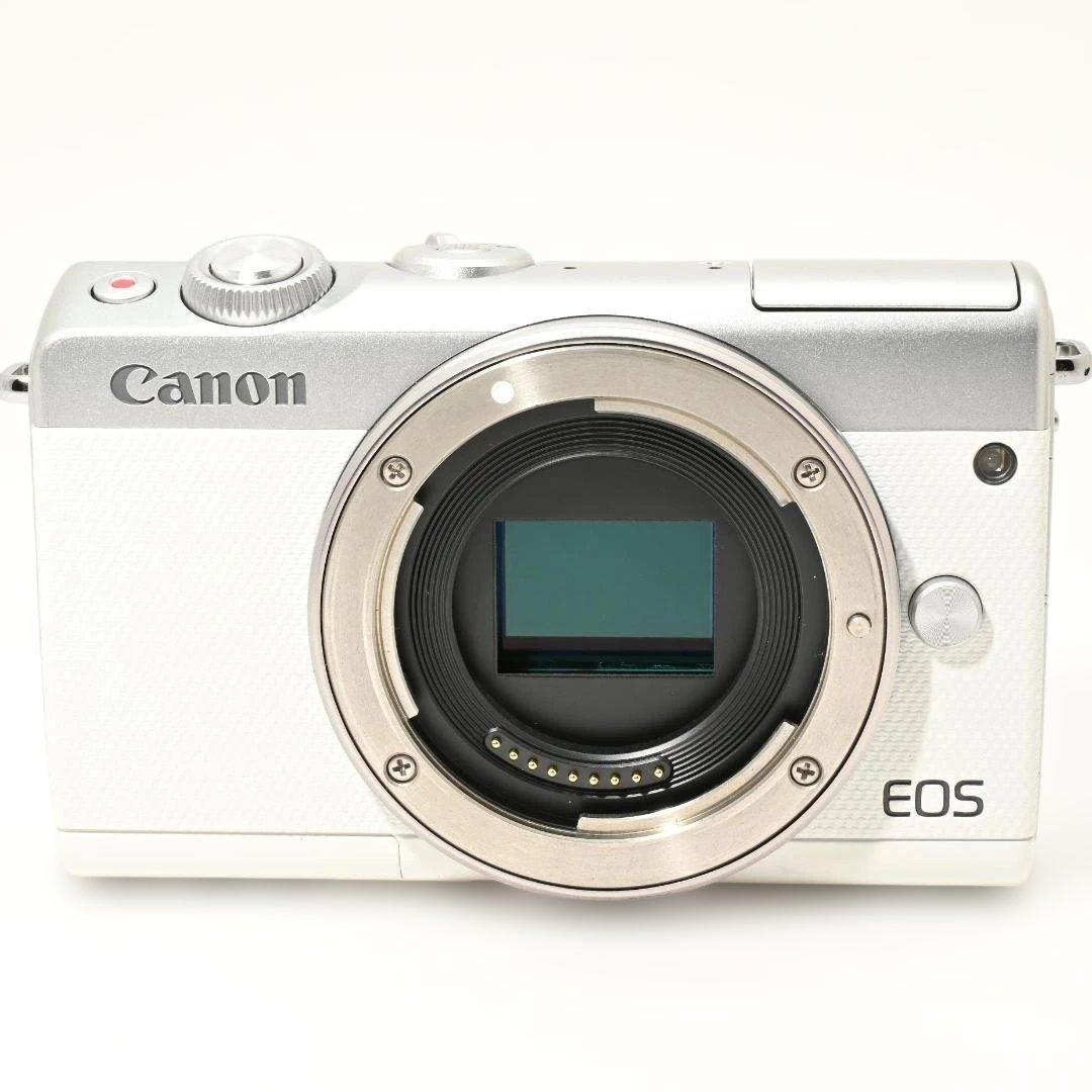 【美品】 Canon EOS M100 WH ボディ ホワイト