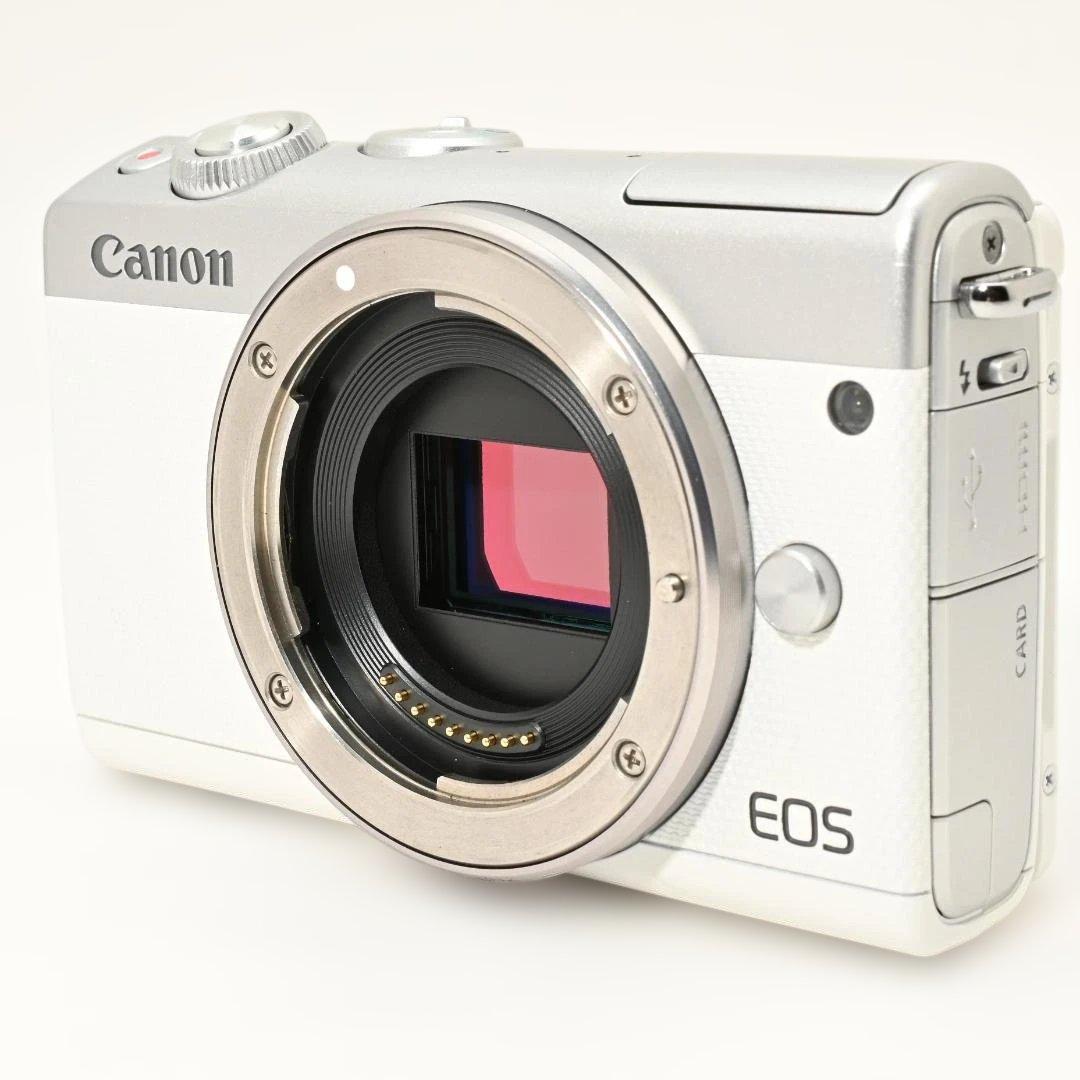【美品】 Canon EOS M100 WH ボディ ホワイト
