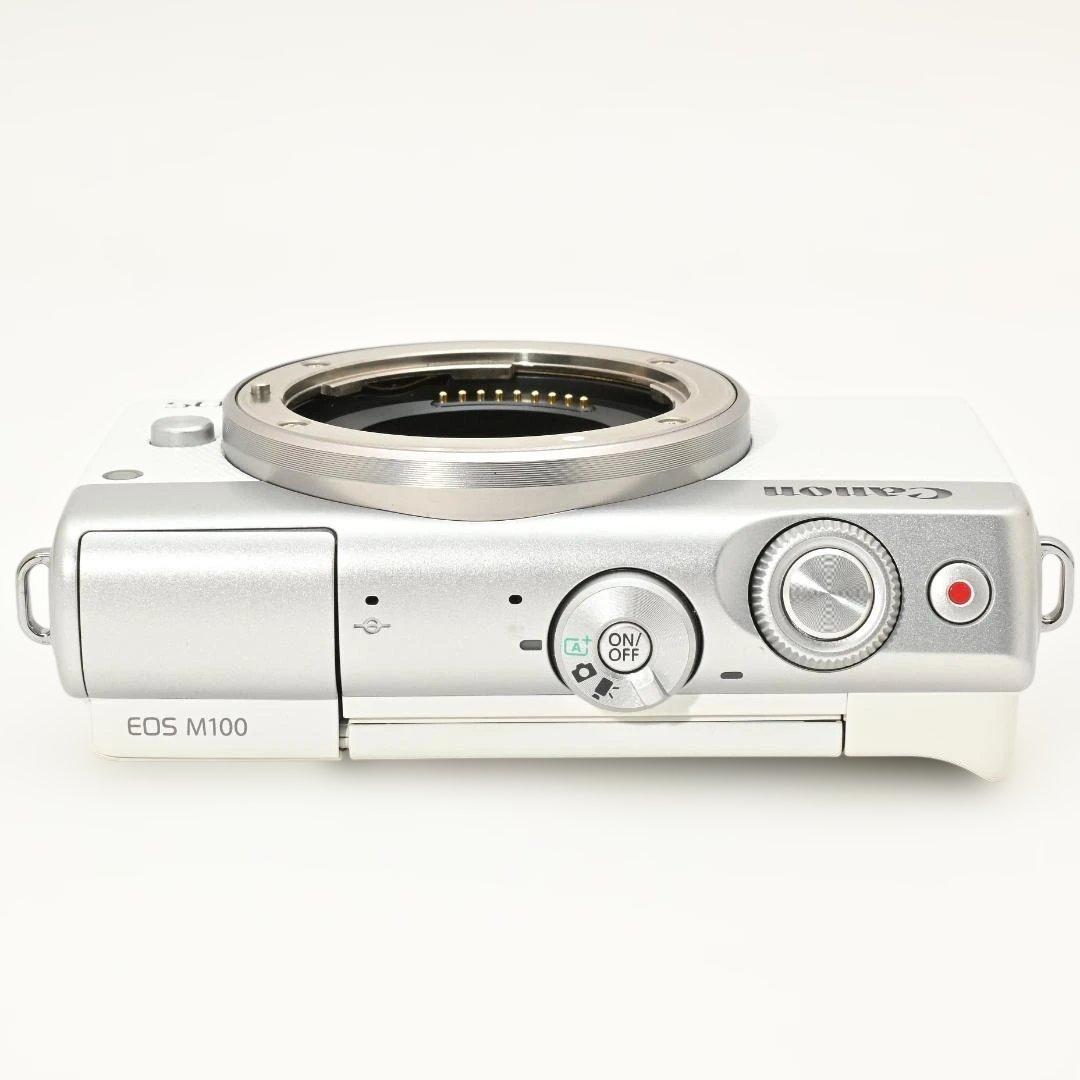 【美品】 Canon EOS M100 WH ボディ ホワイト