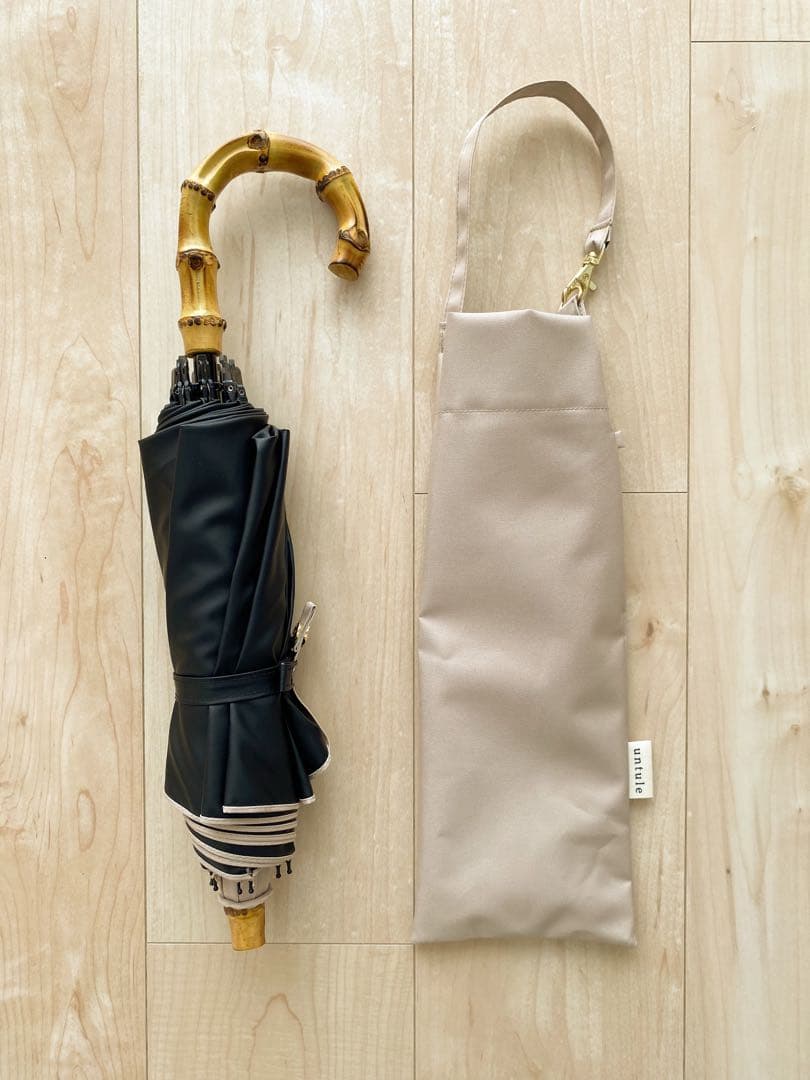 untule 2段2WAY 折りたたみ日傘(50cm) ベージュ