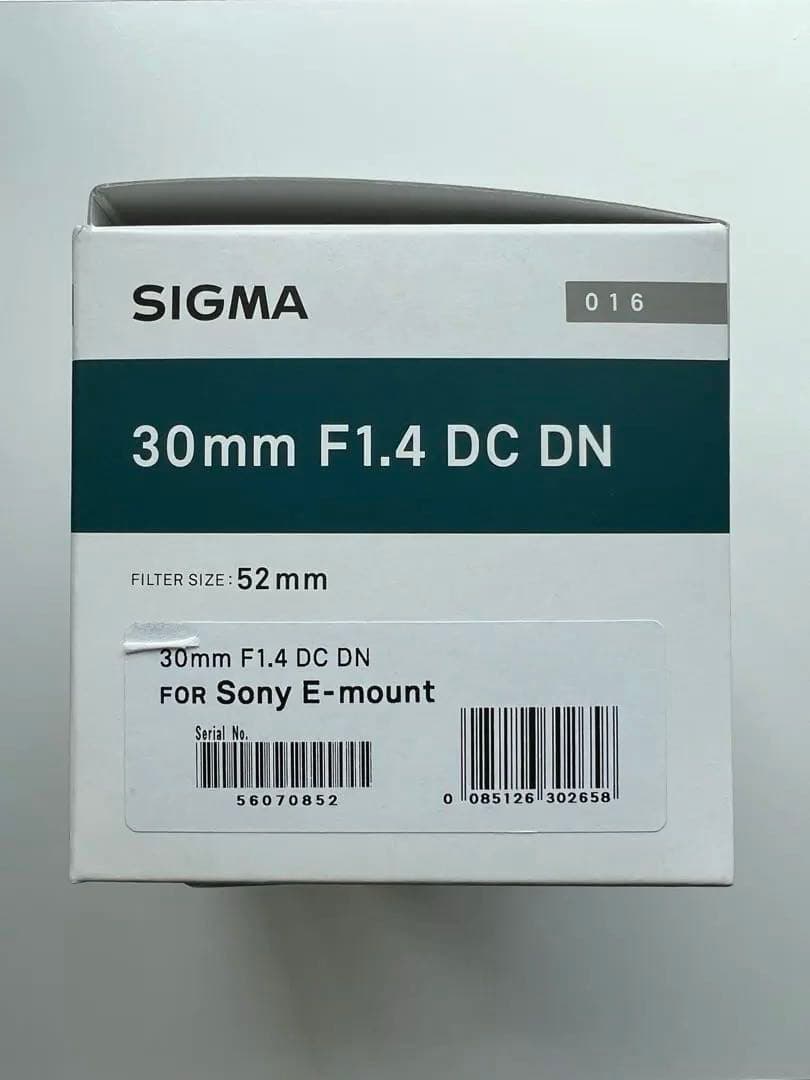 SIGMA 30mm F1.4 DC DN SONY Eマウント