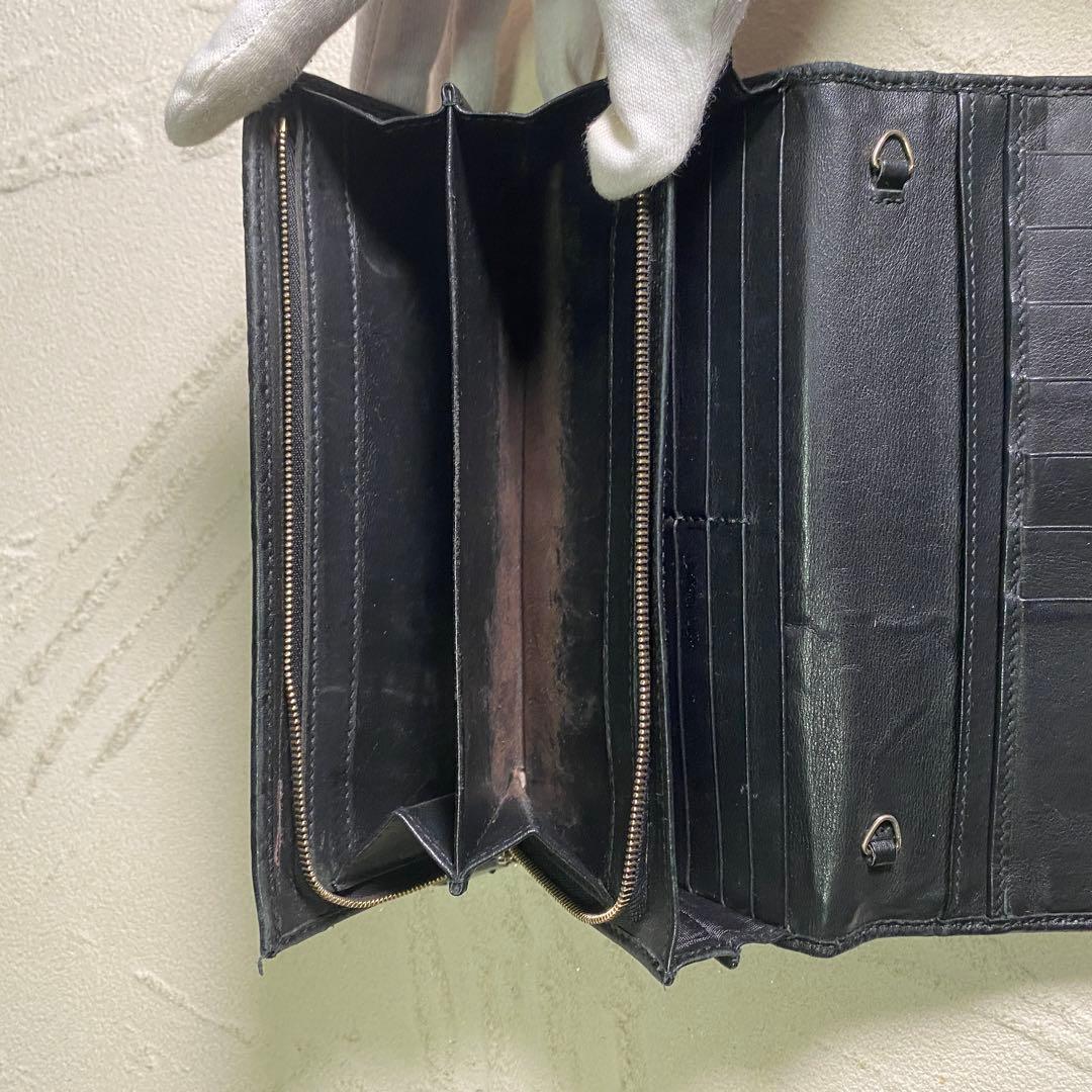 グッチ GUCCI グッチシマ 長財布 170426 GGレザー ブラック