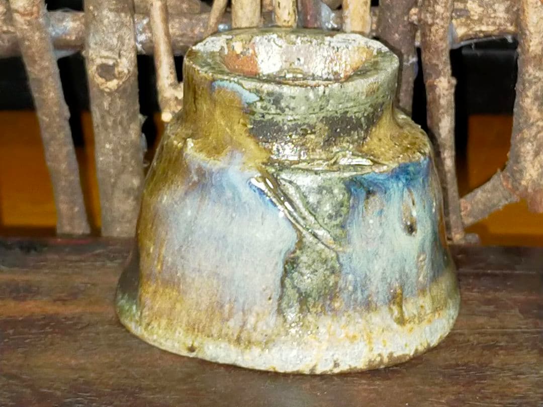 ♥窯変　唐津　ぐい飲み　ぐい呑み　骨董　古玩