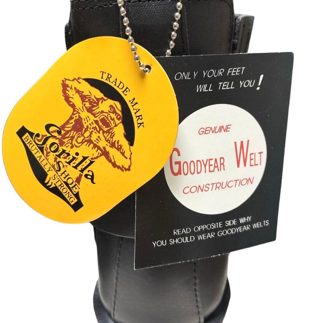 GORILLA ゴリラ サイドゴアリングブーツ スクエア BLK