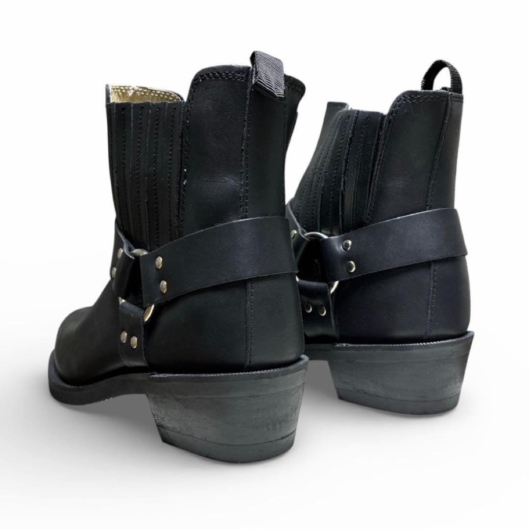 GORILLA ゴリラ サイドゴアリングブーツ スクエア BLK