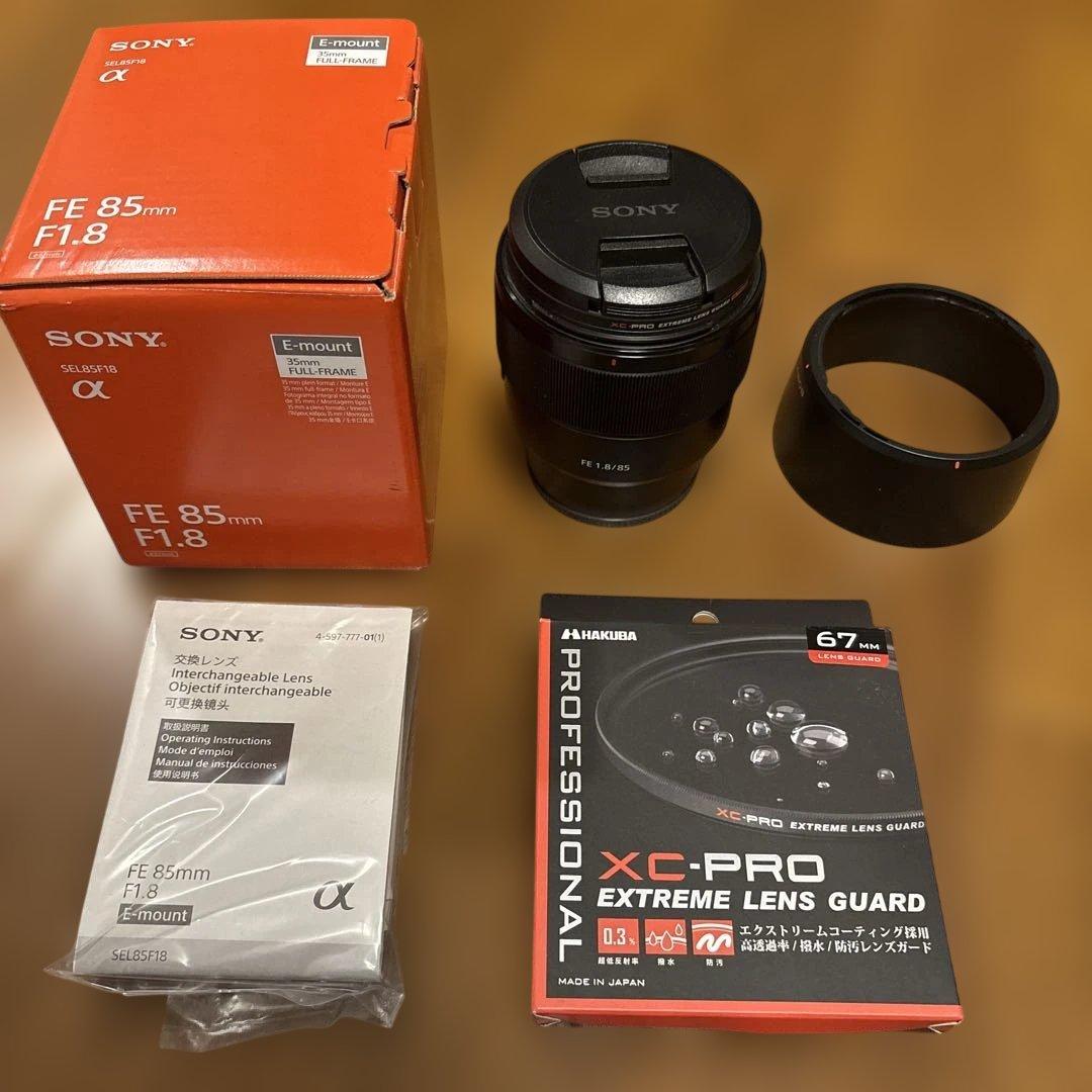 SONY 単焦点レンズ FE85mm F1.8 SEL85F18 レンズガード付
