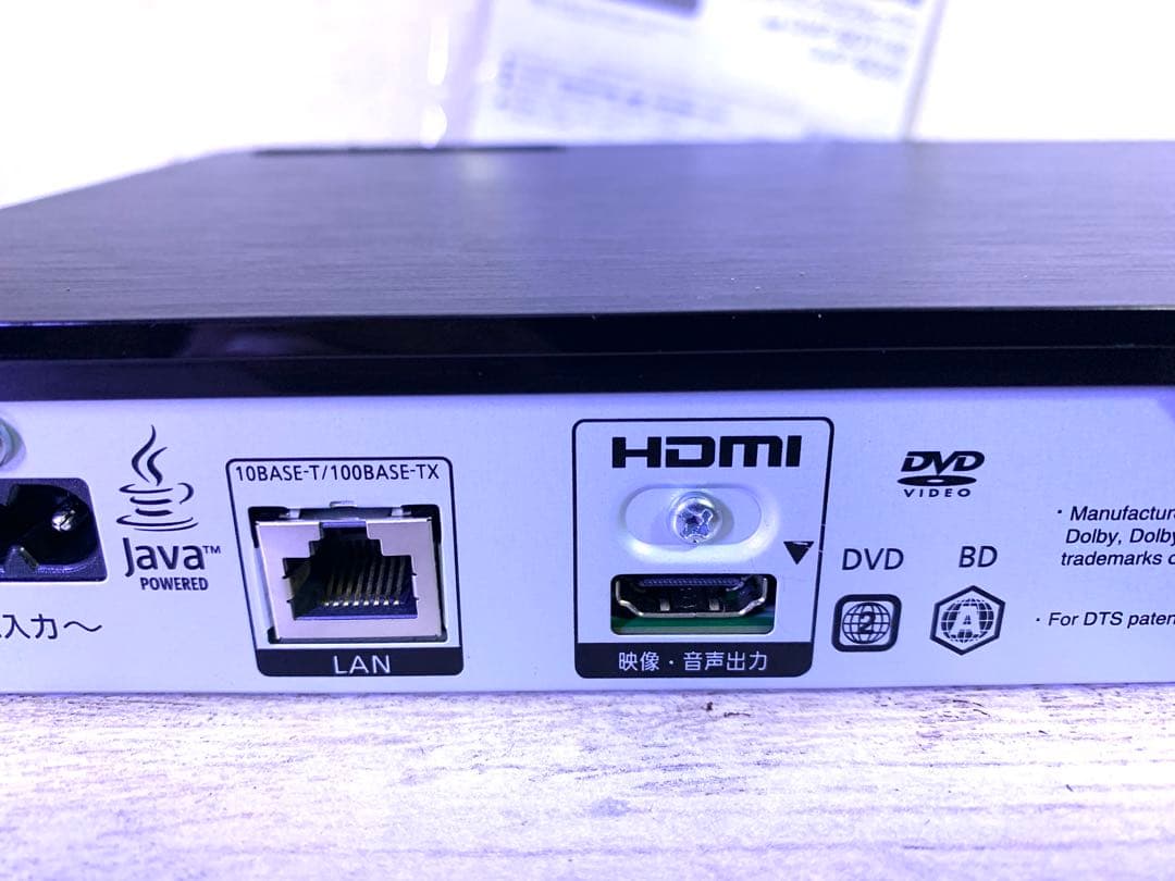 4K対応のPanasonic BRプレーヤー DMP-BDT180 2022年製