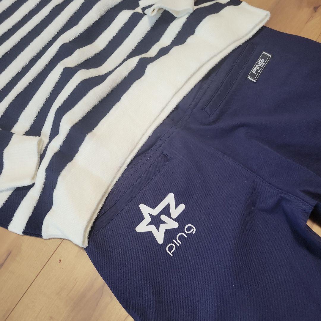 【PING APPAREL】レディース 5ポケットパンツ ＋ボーダートップス