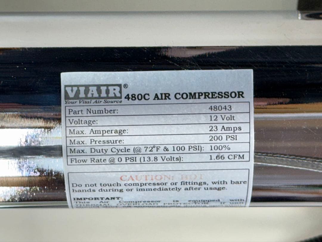 エアサスコンプレッサー　VIAIR 480C