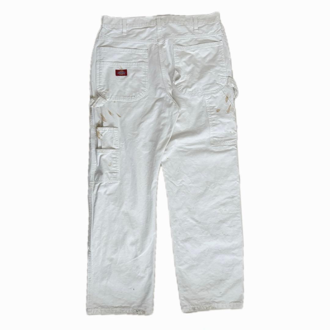 な*い様 Dickies double knee painter pants 白
