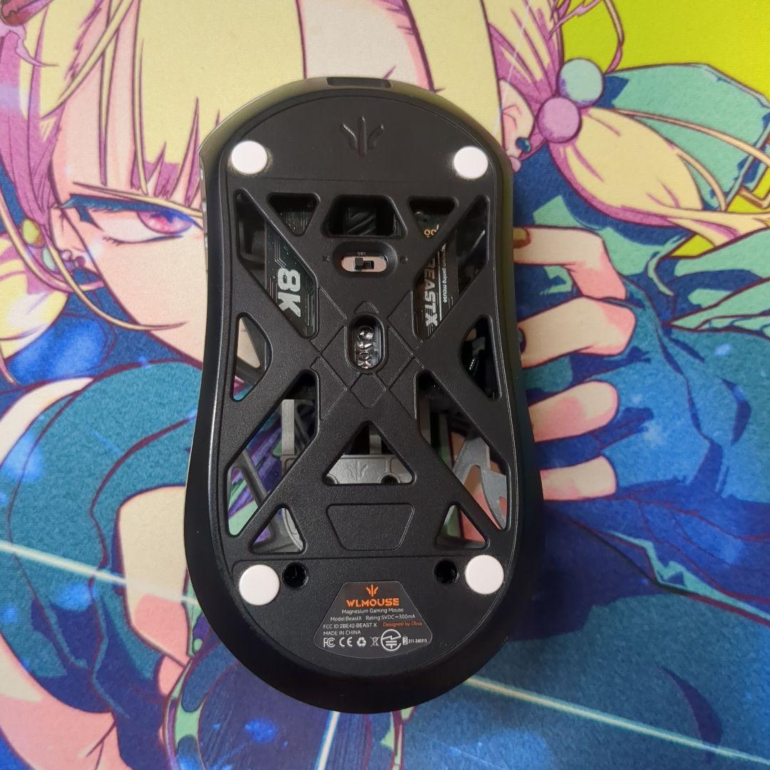 マウス・トラックボール WLMOUSE Beast X 8k silver