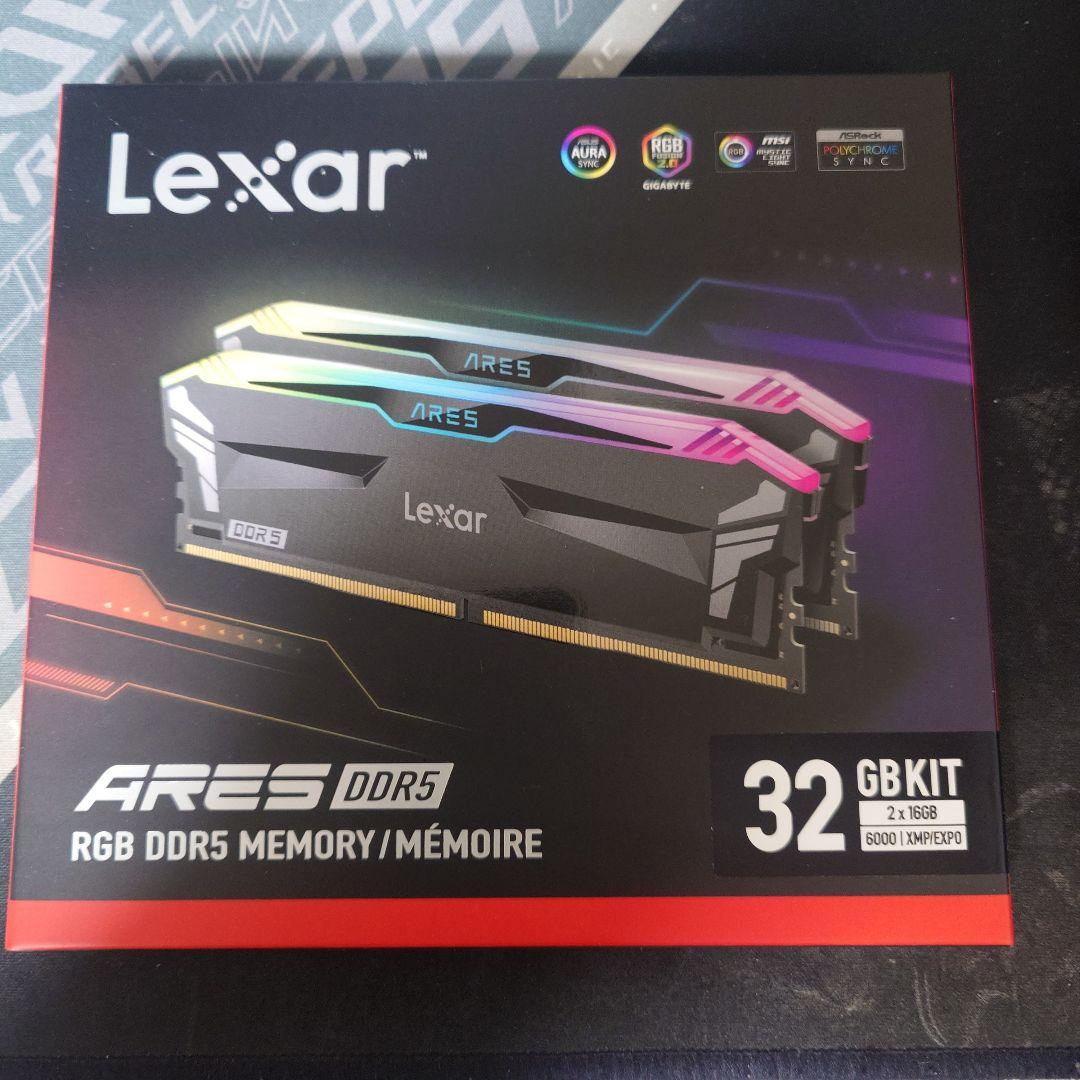 Lexar ARES DDR5 32GB RGBメモリキット