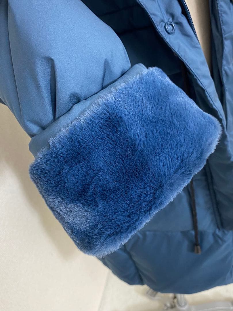 9179.【極美品】FILA GOLF ダウン80% フェイクファー 3Lサイズ