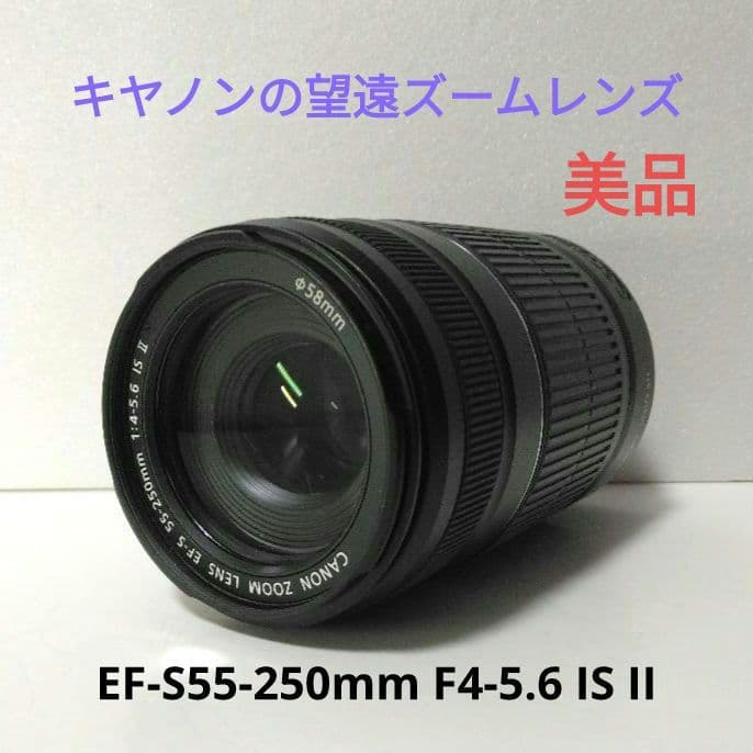 キヤノンの望遠ズームレンズ「EF-S55-250mm F4-5.6 IS II」
