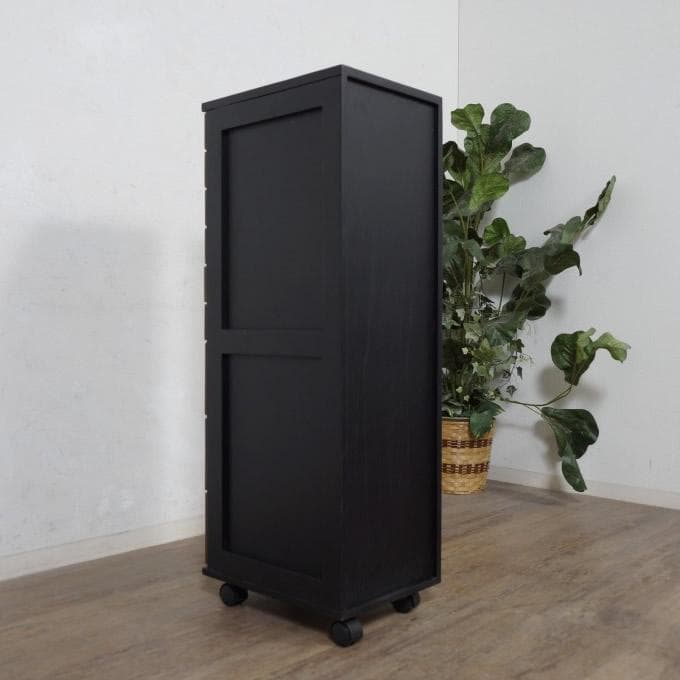 【新品】北欧風 スリムチェスト 9段 ファイル収納　キャスター付き