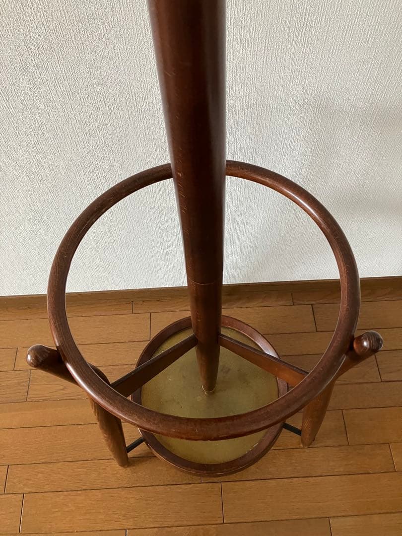 大幅お値下げ❗️【秋田木工】木製ハンガーラック　曲木　昭和レトロ