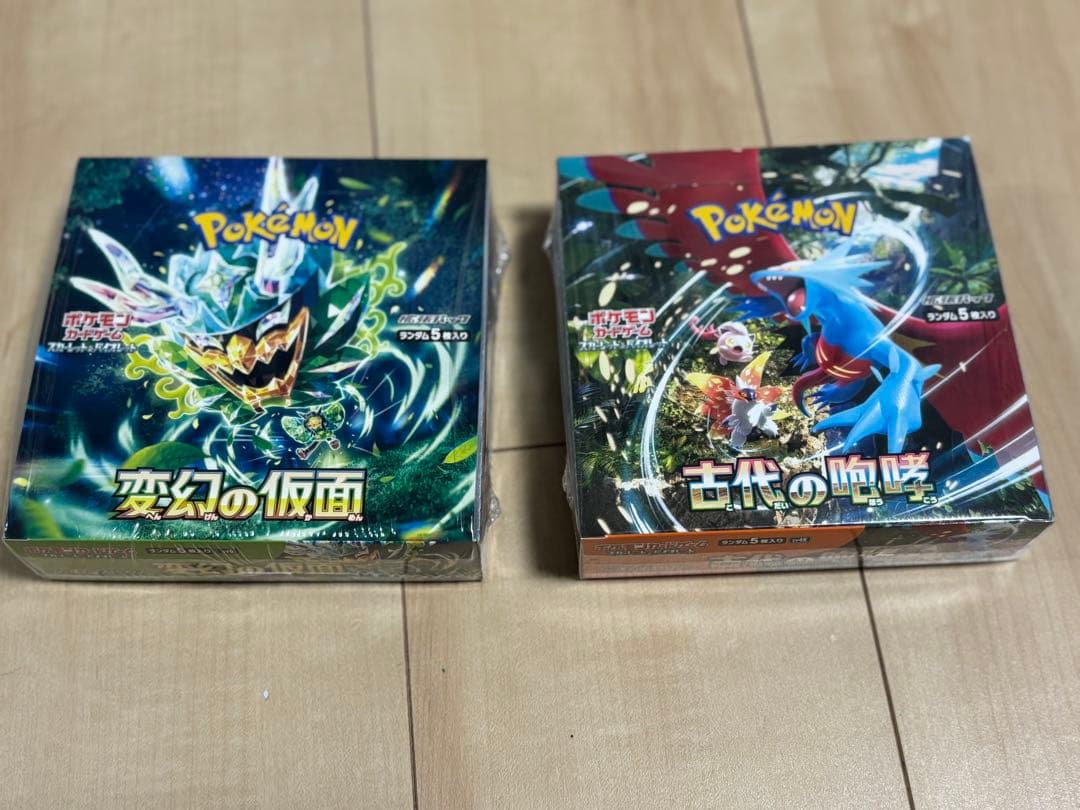 ポケモンカード　変幻の仮面、古代の咆哮　BOX 未開封　シュリンク付