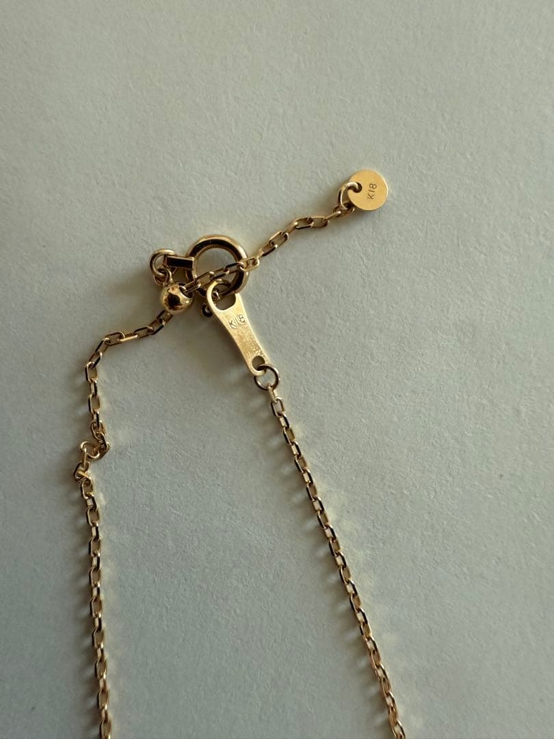 K18金ゴールド スネークチェーン ネックレス1.4g