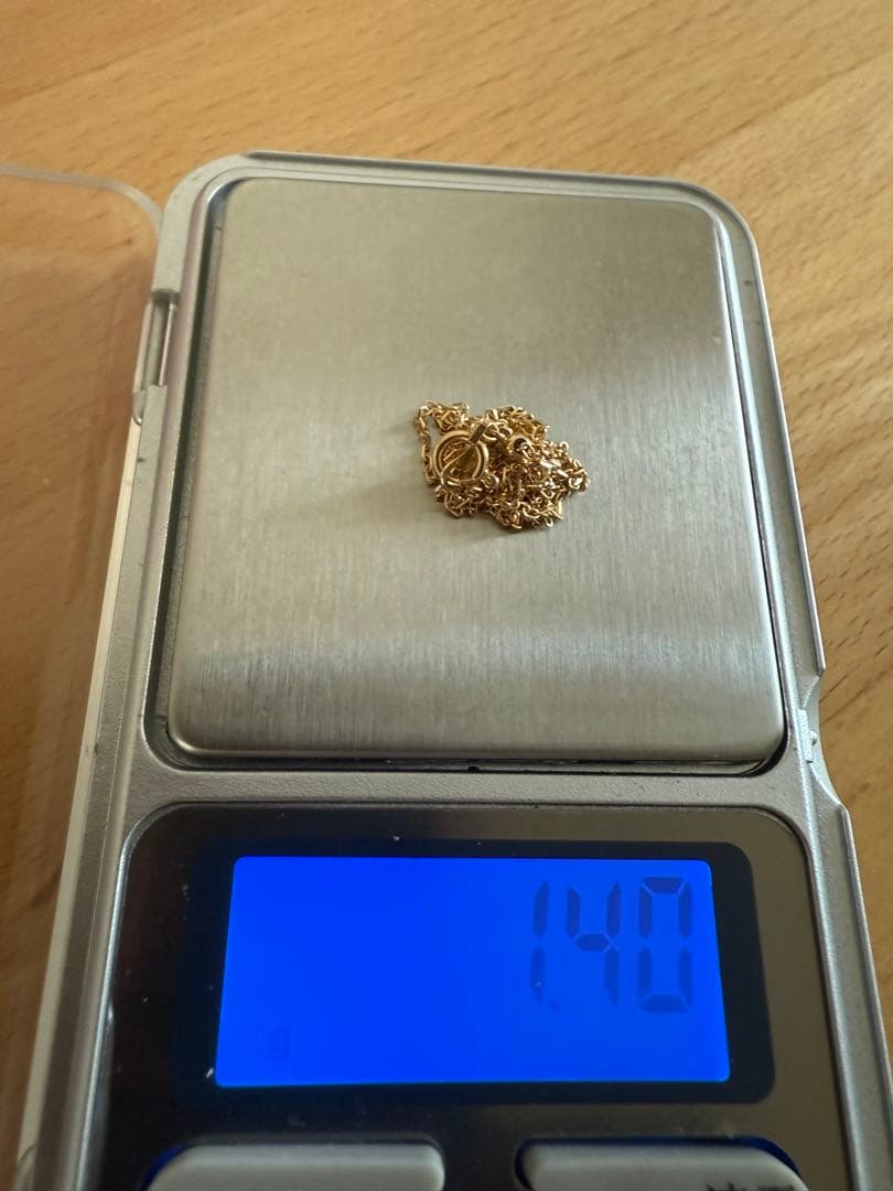 K18金ゴールド スネークチェーン ネックレス1.4g