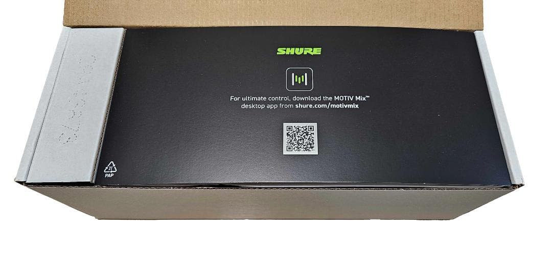 SHURE MV7+ 白、マイクスタンド付き