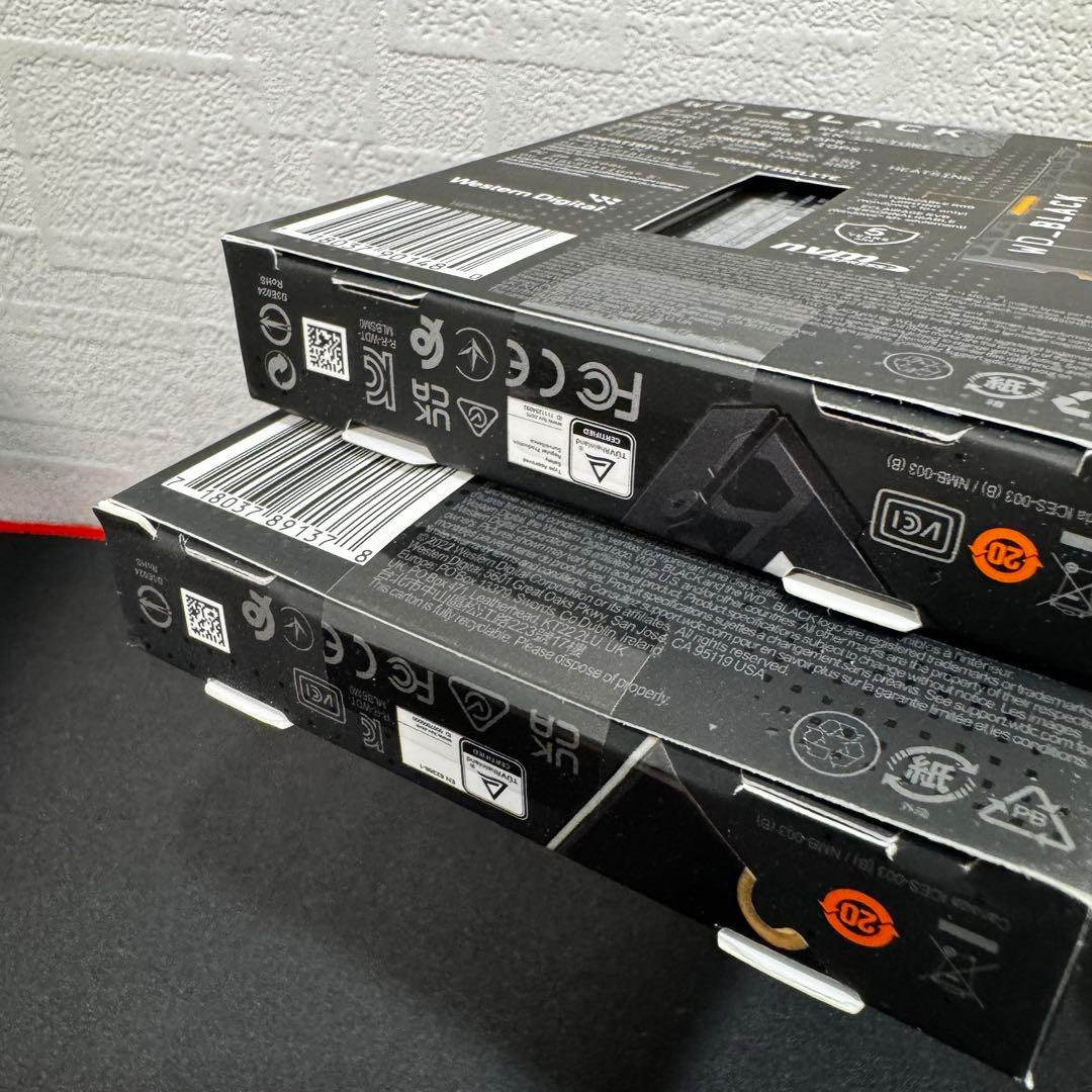 週末値下げ 新品未開封 WD BLACK SN850X 4TB✖︎2枚