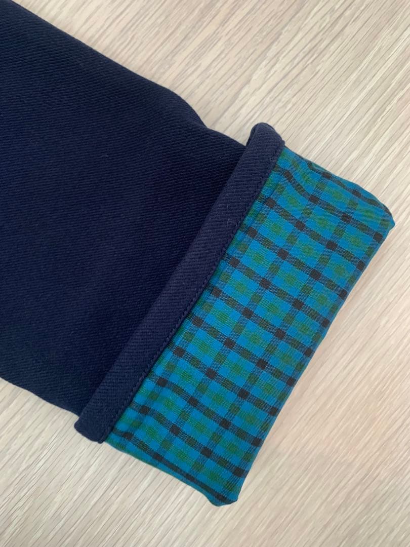 familiar ファミリア ネイビー チェック 長ズボン 120 新品未使用