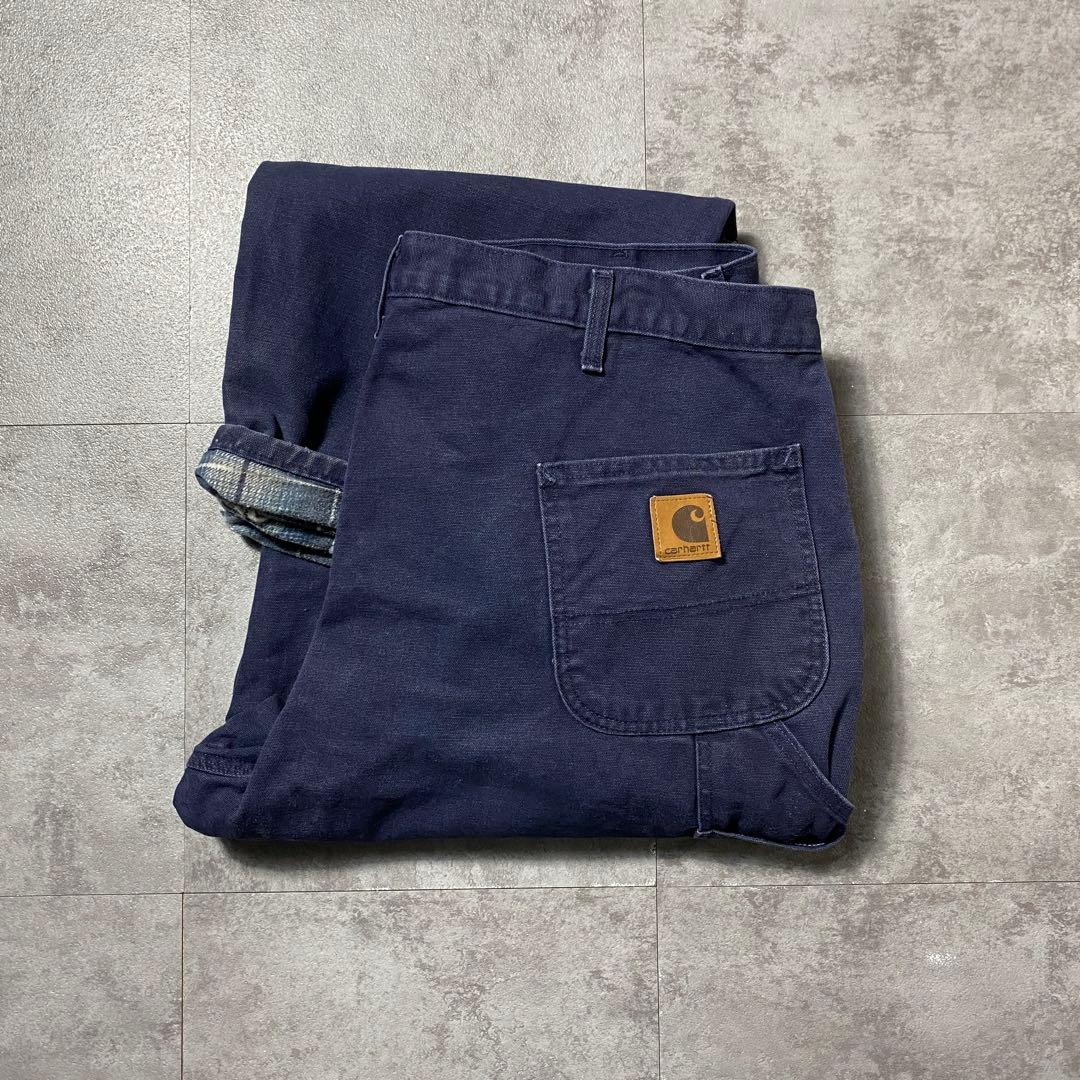 【42×30】カーハート　ジッパーフライ　ライナーブランケット　ペインターパンツ