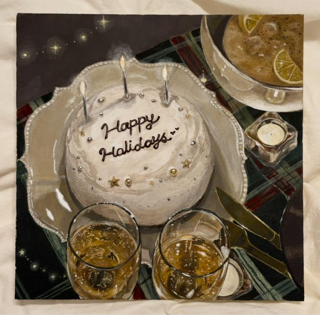 ホリデーケーキ 絵画 木星人の絵たち