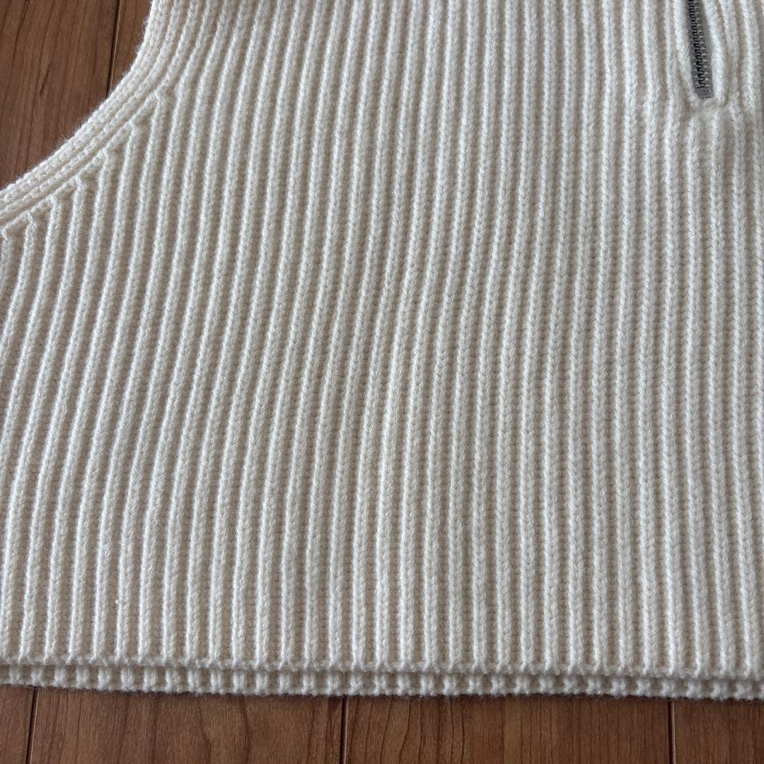 新品未使用　タグ付き♪トゥデイフル　ハーフジップ　ニットベスト