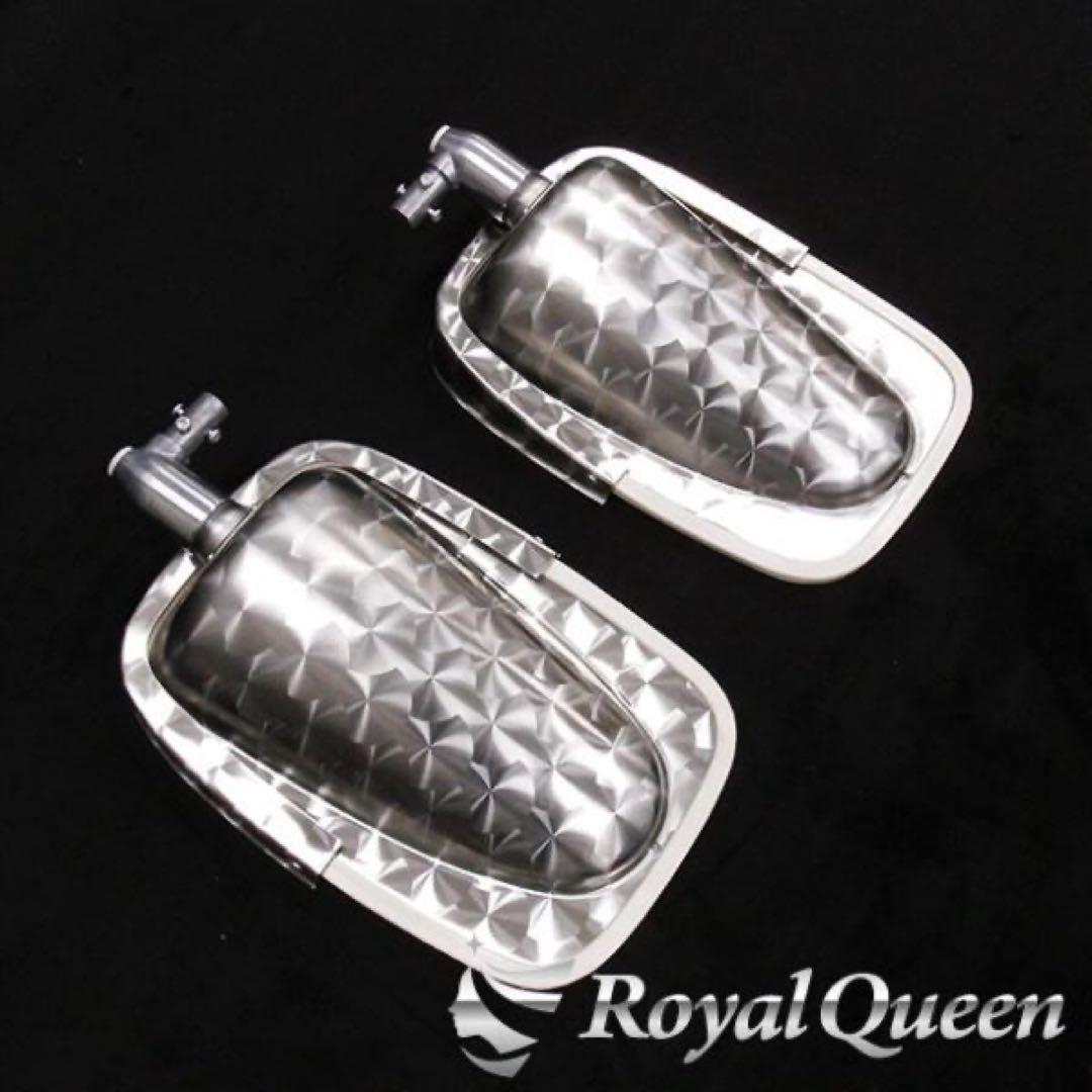 0555 復刻版 ステンレス製 五光ミラー ウロコ柄(上) ハイウェイミラー