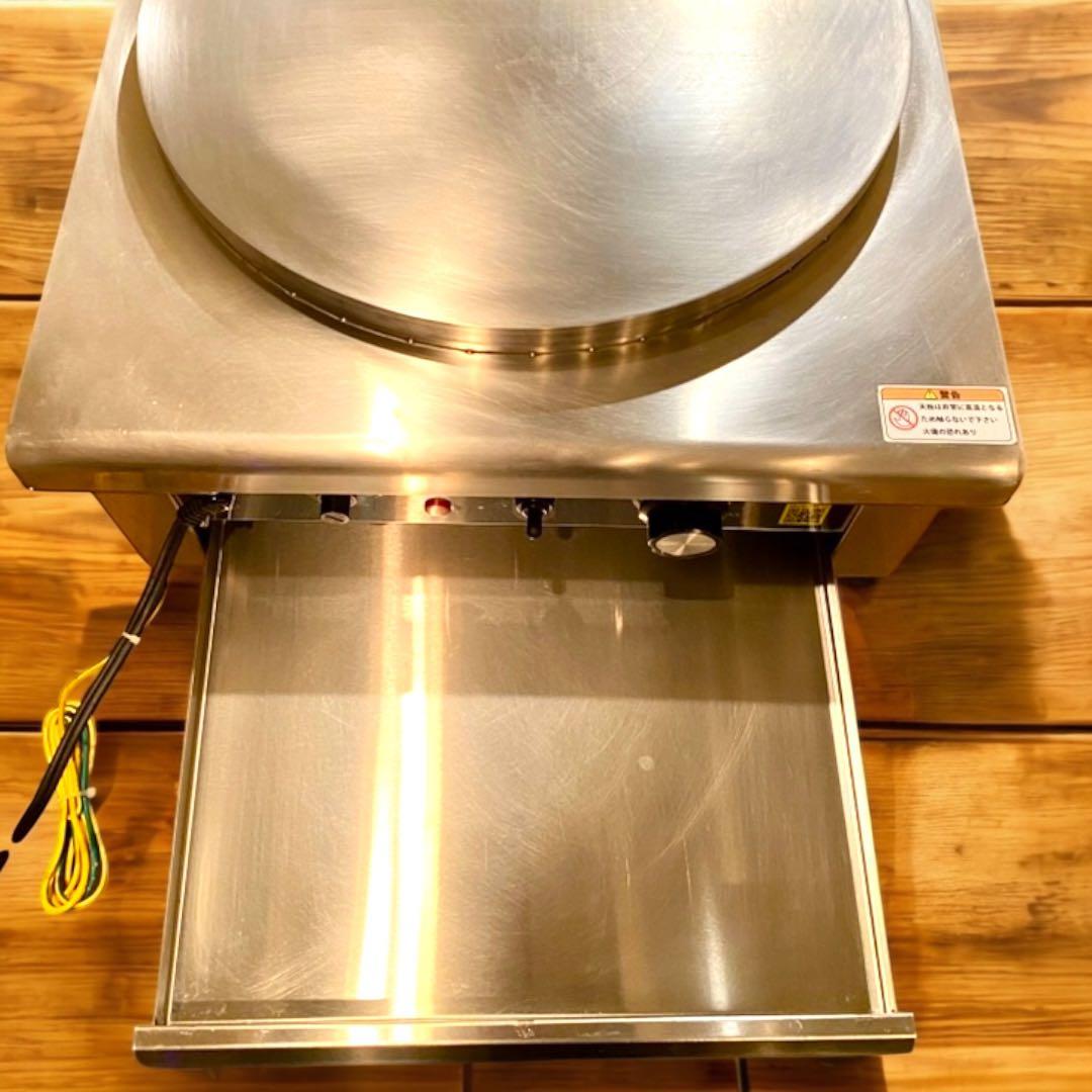 【送料込み】キプロスター 業務用電気クレープ焼き器トンボ３本、スパチェラ２本付属