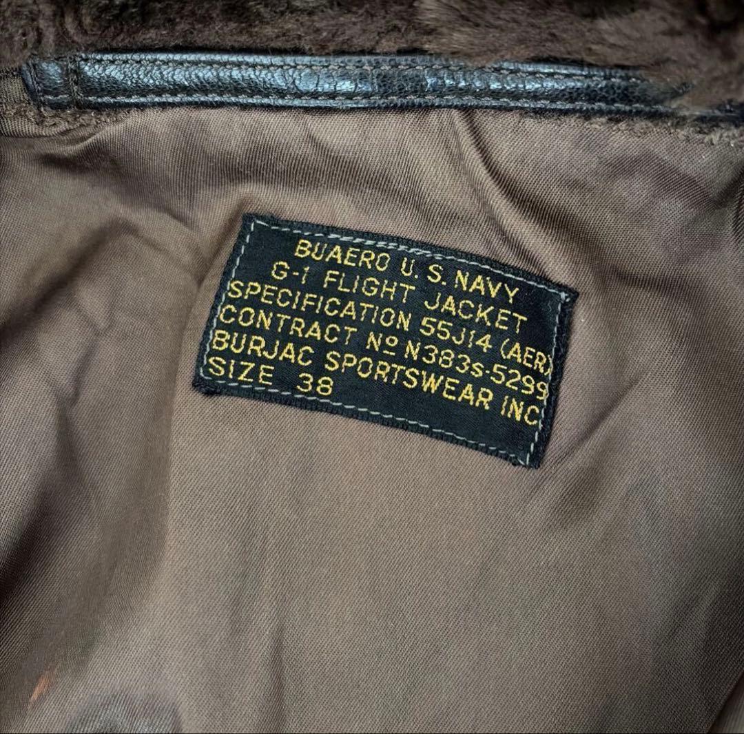 米軍実物55J14 38 1947年BURJAC SPORTSWEAR 製