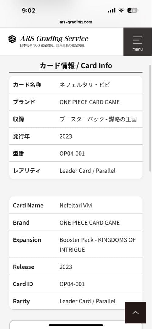 grade 10+ ネフェルタリ・ビビ　リーダーパラレル