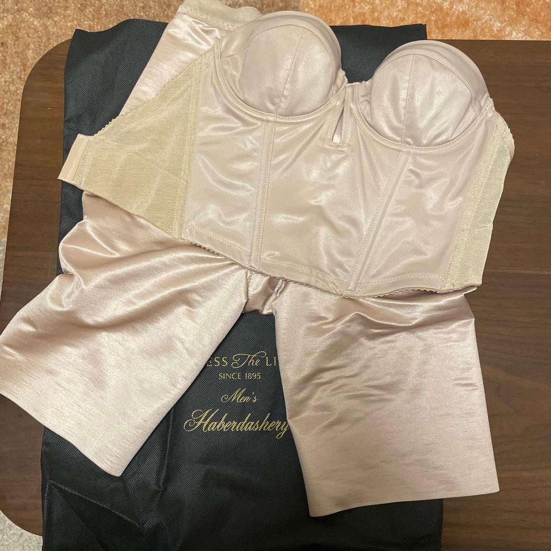 【ウォンバット】ブライダルインナー　ベージュ ビスチェ＆ガードルセット M