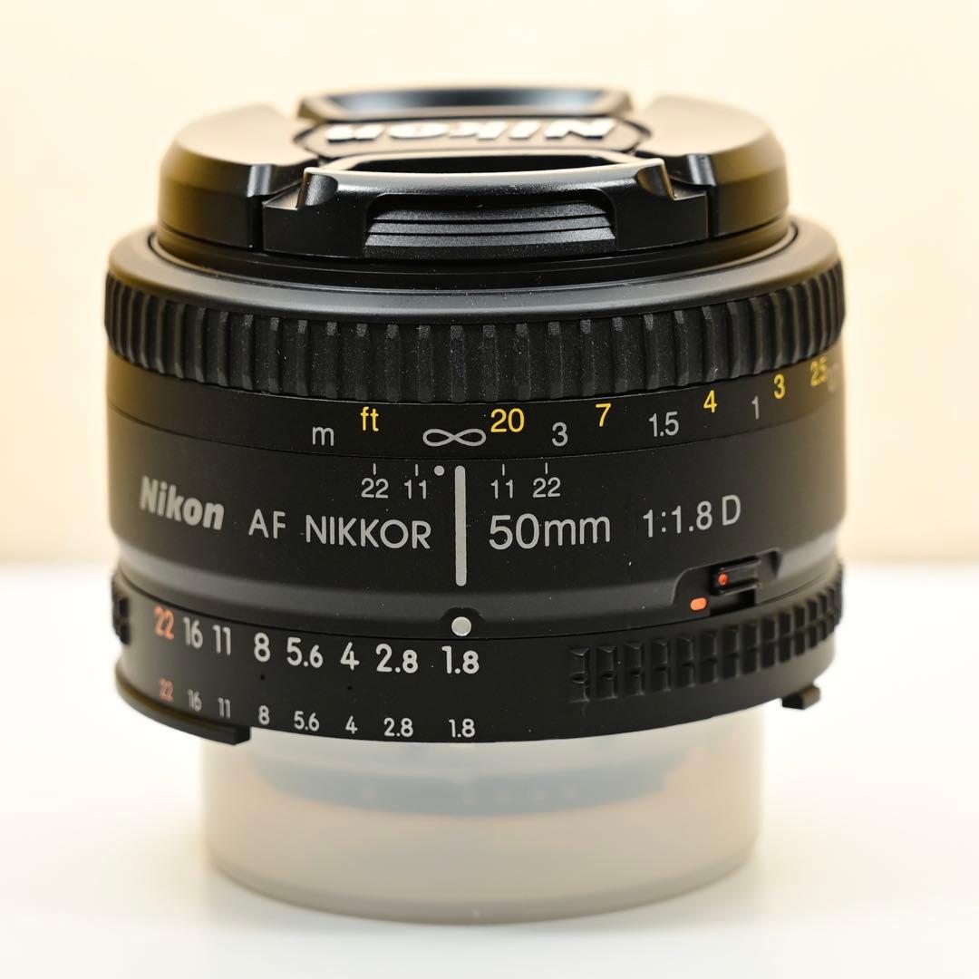 美品　Nikon AF NIKKOR 50mm f/1.8D レンズ