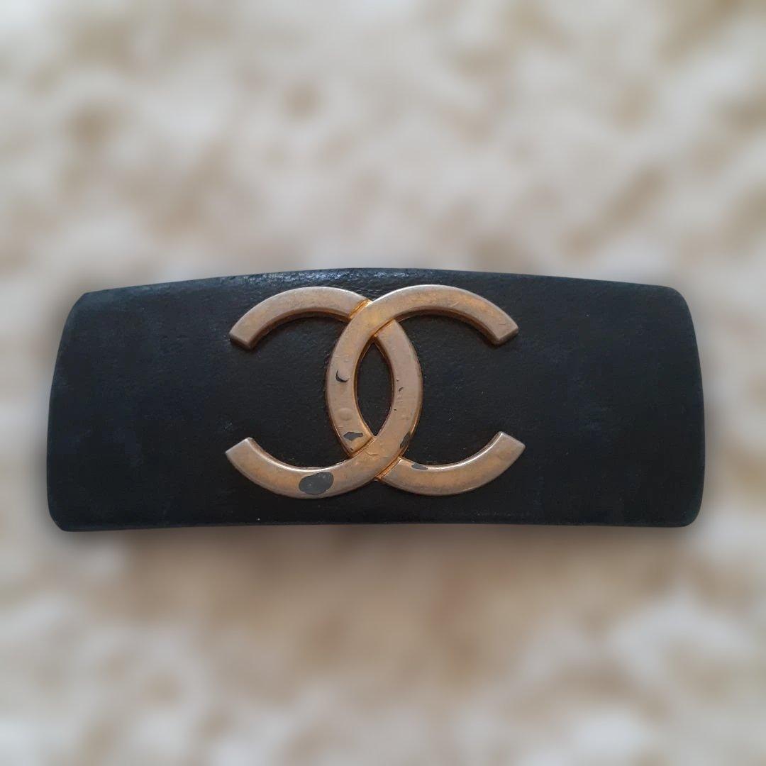 232ヴィンテージCHANEL ロゴ ヘアクリップ