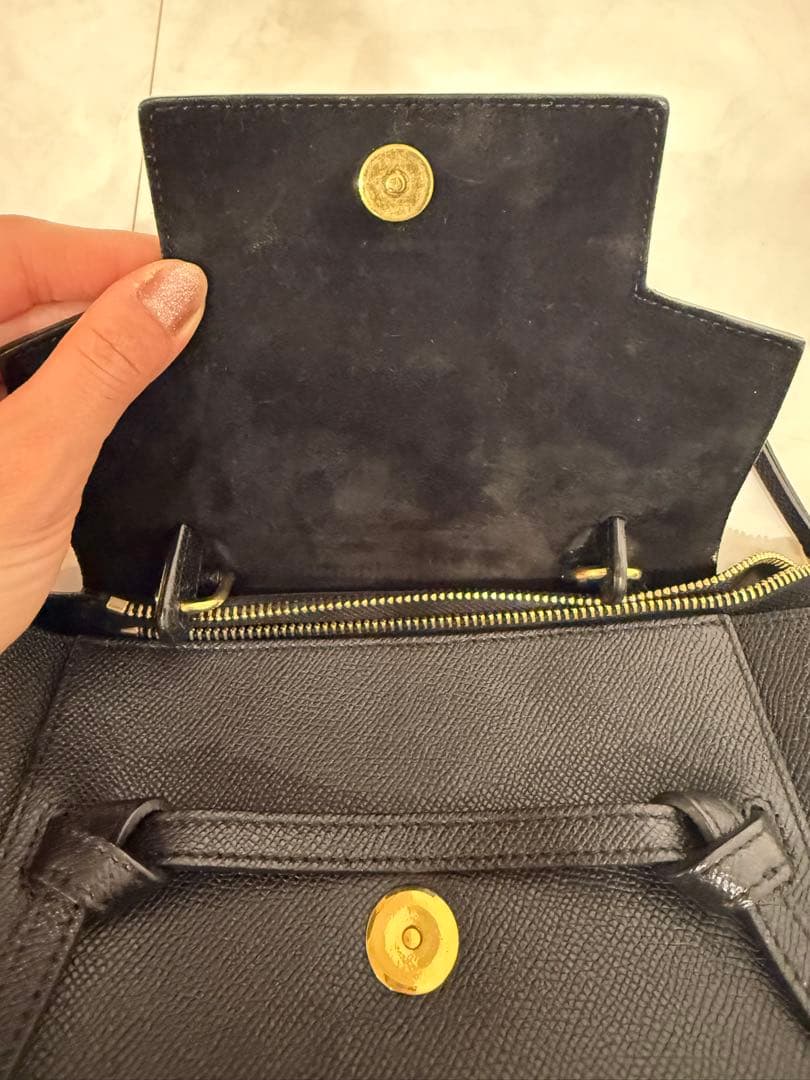 2日間限定特別価格　セリーヌ ベルト　バック　ナノ　ブラック