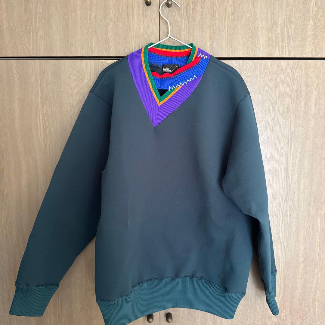 U*K様 kolor 23AW/アシンメトリースウェットシャツ/3/ポリエステル