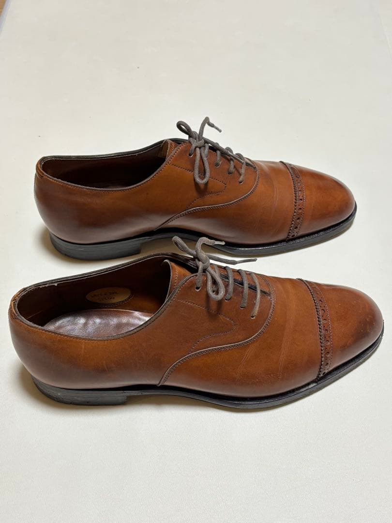 Edward Green キャップトゥ202ラスト UK6.5 E ブラウン