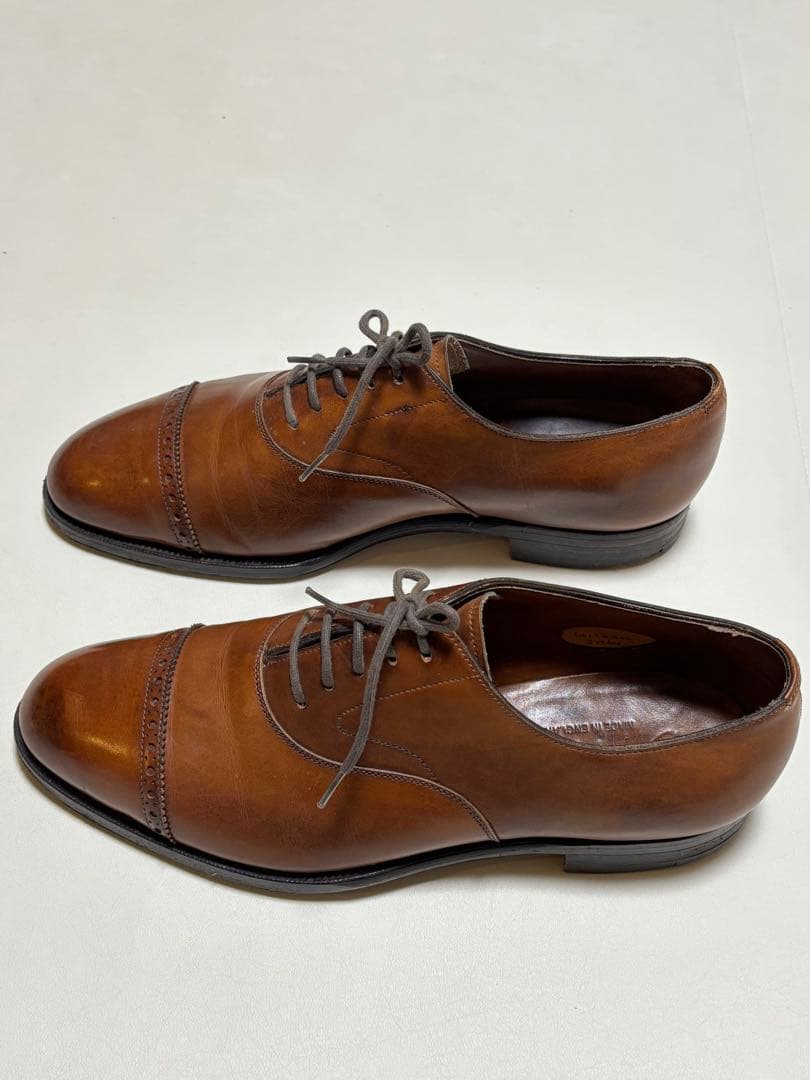 Edward Green キャップトゥ202ラスト UK6.5 E ブラウン