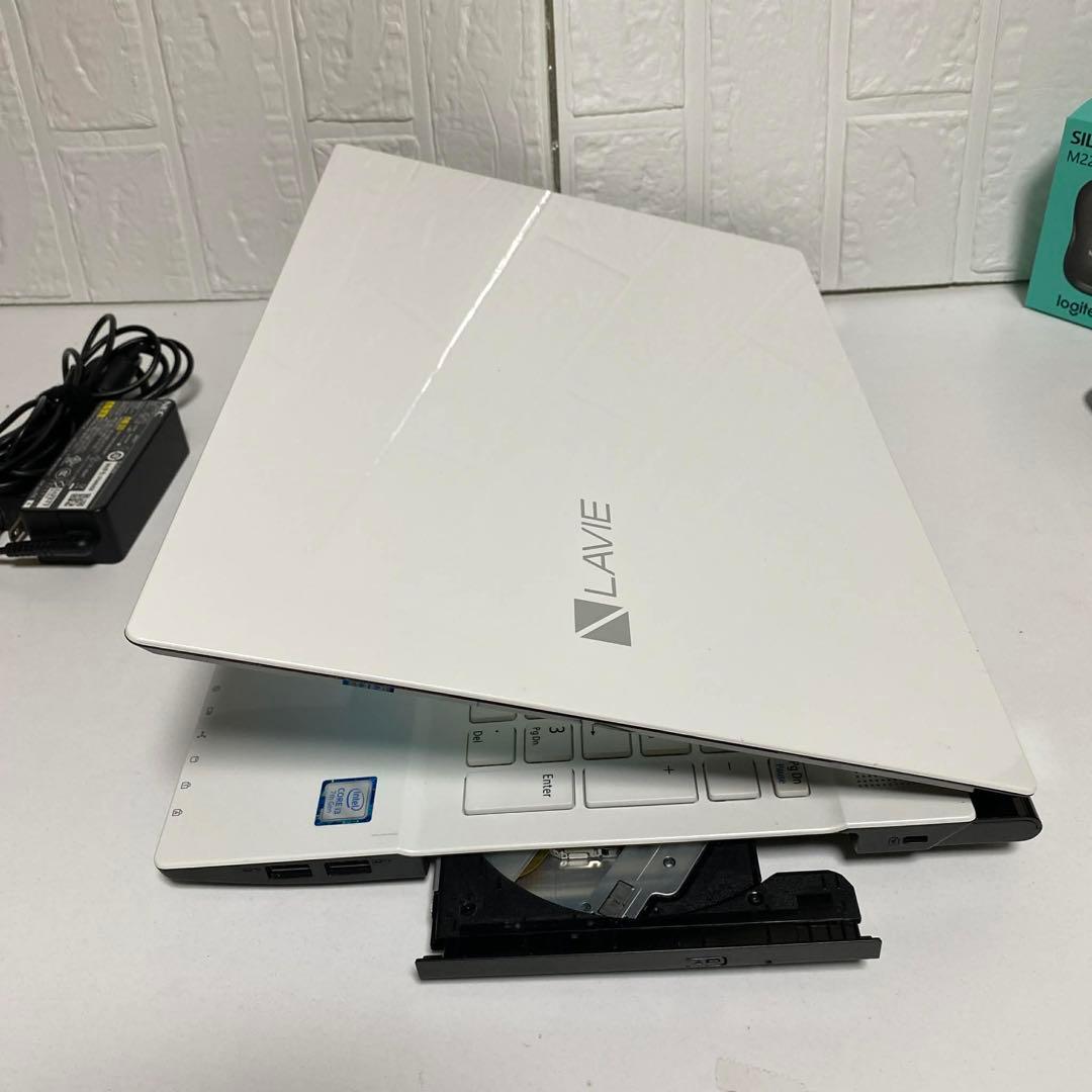 Windows11オフィス付　SSDサクサク起動　美品NECノートPC ホワイト