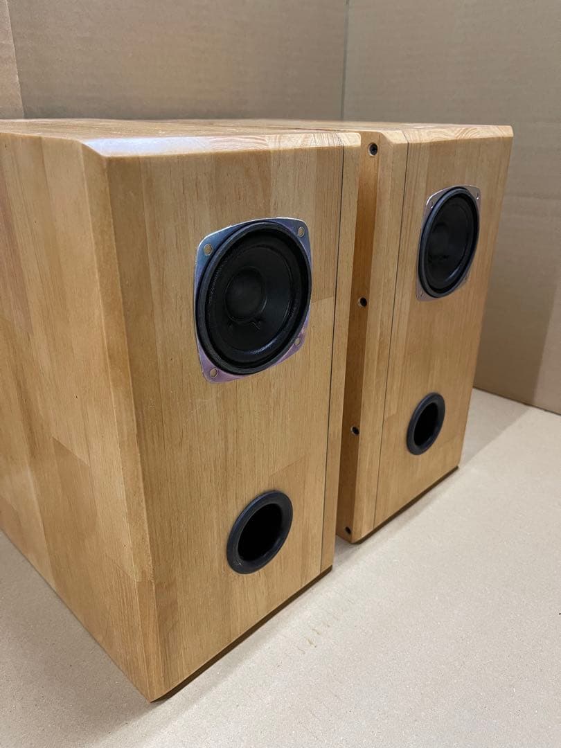 Wバスレフバックロード8cmユニット搭載 自作スピーカー