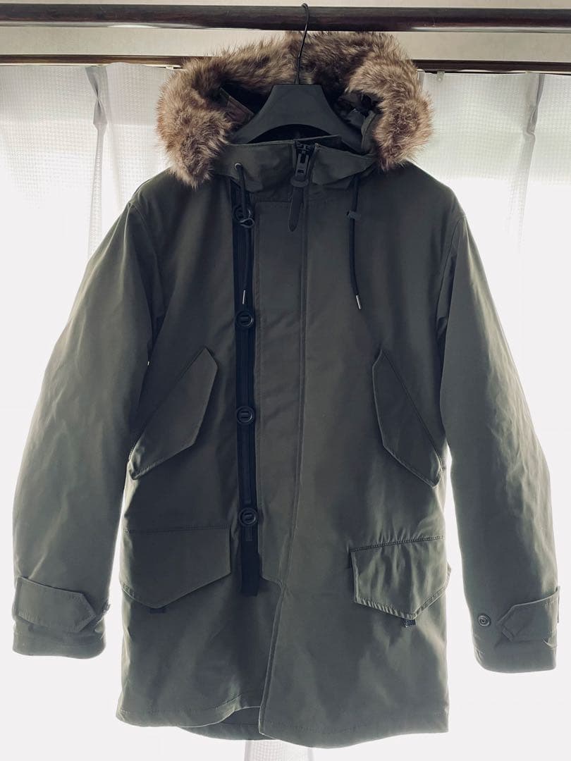 ほぼ未着用COACH 3wayモッズコート　カーキ