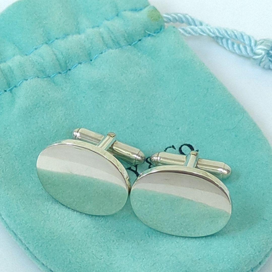 Tiffany & Co ティファニー カフリンクス シルバー オーバル メンズ